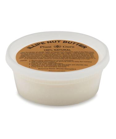 Plant Guru Illipe Nut Butter 8 oz 100% Pure Raw Natural Cold Pressed For Skin  Body  Face and Hair 8 Ounce (Pack of 1)