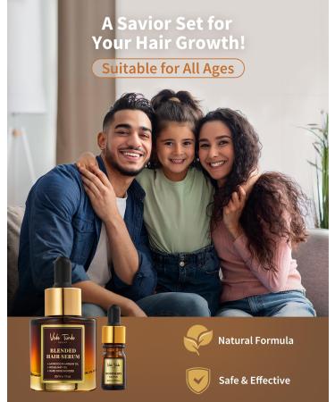 VTS Hair Serum Applicator Set - Rosemary & Moroccan Argan Oil for Hair Growth | Scalp Massager for Men & Women - Buy Online on GoSupps.com