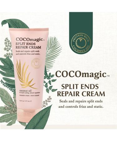Cocomagic Split Ends Repair Cream | Seal Split Ends, Reduce Breakage | Paraben & Cruelty Free, Made in USA - Buy Online on GoSupps.com