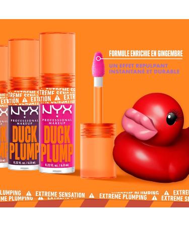 NYX Professional Makeup Lip Plumping Lacquer Trio Intense Color High-Shine Finish With Ginger Oil Vegan Duck Plump Shades: Cherry Spice Nude Swings Clearly Spicy - Buy Online on GoSupps.com
