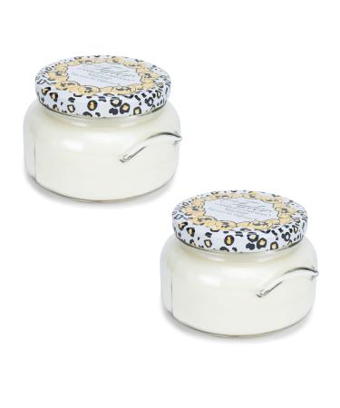 Tyler Creamy White 2-Wick 11 Ounce Glass Aromatherapy Scented Jar Candle Pack of 2 French Market