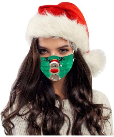 10PCS Christmas Face_Masks Disposable for Women - Christmas Face_Mask Disposable for Adult Breathable 3 Layer Protection Layer Christmas_Masks for Man with Nose Clip and Ear Loops - Buy Online on GoSupps.com