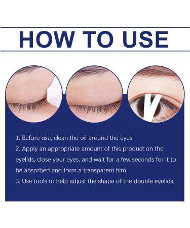  WRANBAO Eye Contour Cream Invisible Waterproof Eyelid Fixing Cream Long-Lasting Eyelid Lifting Cream for a Defined Crease and Easy to Apply (4 pcs) - Buy Online on GoSupps.com