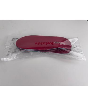 Plantar Fasciitis Arch Support Insoles | Orthotic Inserts for Flat Feet & Foot Pain | Men & Women | Red UK-12-305mm - Buy Online on GoSupps.com