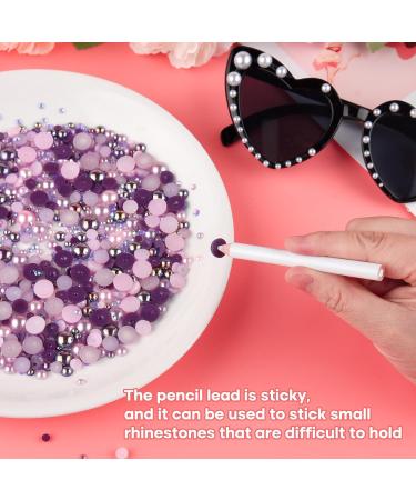 Astaron 50g Mixed Street Stones & Half Pearls for Crafting - Purple-Pink Rhinestones 3-10mm for Nails Shoes & More - Buy Online on GoSupps.com