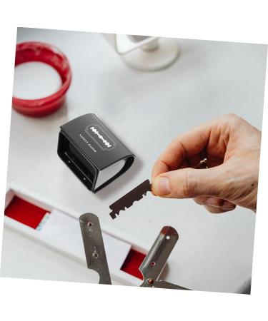 Minkissy Razor Blade Disposal Container - Stainless Steel Storage Box for Barber & Shaving Blades - Safe & Secure Blade Disposal - Buy Online on GoSupps.com