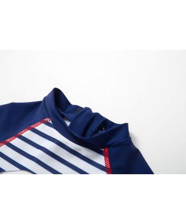 BONVERANO Baby Boys Sunsuit UPF 50+ with Zipper & Sun Hat | 2-3 Years | Stripe - Buy Online on GoSupps.com