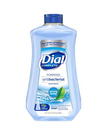 Dial Complete Antibacterial Foaming Hand Soap Refill, Spring Water, 32 Fluid Ounces