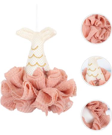 FOMIYES Bath Ball - Soft Pink Loofah Sponge for Shower & Bathing | Body Scrub Pouf | International Shipping Available - Buy Online on GoSupps.com
