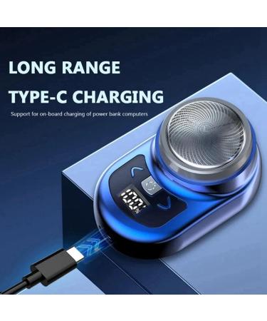 2X Portable Electric Shaver for Men - Mini Beard Shaver with LCD Power Display | Rechargeable Travel & Home Razor - Buy Online on GoSupps.com
