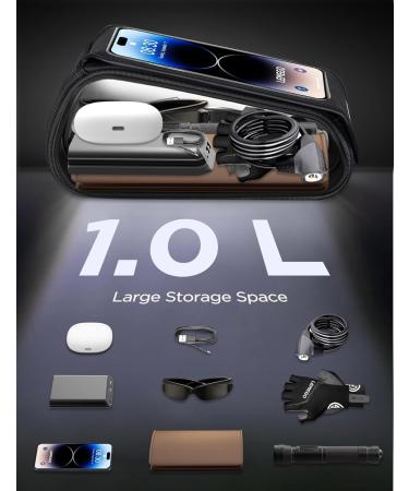 Buy Lemego Waterproof Frame Bag - Bicycle Pocket with Rain Cover & Reflector Strip - Fits Smartphones Up to 6.7 inch - Ideal for Bicycles & Motorcycles - Buy Online on GoSupps.com