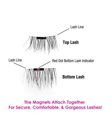 Allstar Innovations 3 Second Lash Magnetic Eyelash Accents - As Seen on TV - 3 Pair Set with 2 Natural and 1 Bold Lashes - Buy Online on GoSupps.com