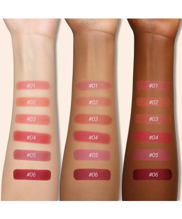  Erinde Erinde Matte Lipstick Pencil lip contour pencil with a creamy velvet texture long-lasting and smudge-proof doesn't dry out lips ideal for on-the-go #02 - Buy Online on GoSupps.com