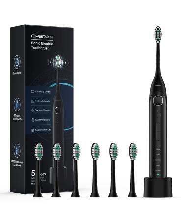 Operan Electric Toothbrush for Adults and Kids 6 Brush Heads