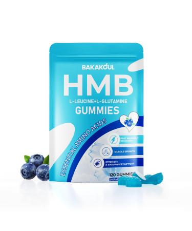 BAKAKOUL HMB and L-Leucine Gummies HMB and Leucine Supplement Supports Muscle Fast Workout Support HMB and Leucine Amino Acid for Men & Women Sugar Free Non-GMO 600 Counts