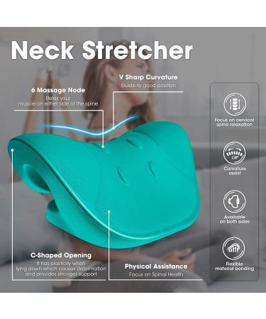 Anzorhal Neck Stretcher - Cervical Traction Device for Neck Pain Relief & Posture Correction (Green) - Buy Online on GoSupps.com
