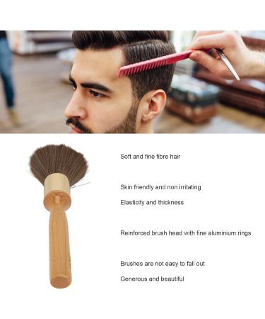 Large Neck Duster Brush with Beech Wood Ergonomic Handle for Barber Soft Barber Face Cleaning Hairbrush Portable Hair Brush for Home and Salon Use - Buy Online on GoSupps.com