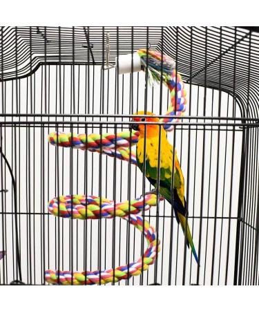 ASOCEA Bird Perch Rope Stand Swing Climbing Toy for Parrot, Budgie, Cockatiel - Bungee Bird Toy - Buy Online on GoSupps.com