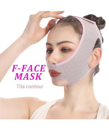 QIUWORE Chin Strap Double Chin Reducer That Works Reusable Lifting Bands Face Double Chin Tightener Chin Mask Face Double Chin Strap - Buy Online on GoSupps.com