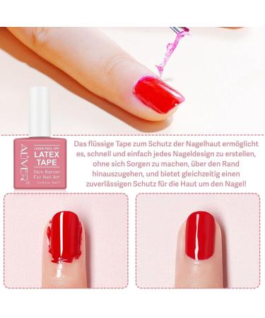 P-Beauty 2x Nail Shake 15ml - Quick-Drying Latex Peel Off Liquid Tape | Nail Polish Protector & Skin Guard for Perfect Manicures | International Shipping Available - Buy Online on GoSupps.com