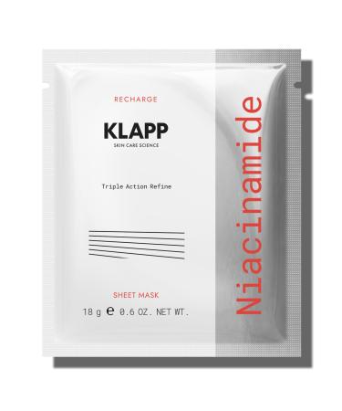 KLAPP Cosmetics Niacinamide Sheet Mask 1 stuk