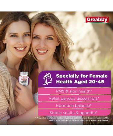 GREABBY Evening Primrose Oil Gummies 1300mg with Black Cohosh & Vitamin B6 Sugar-Free PMS Relief Supplements for Women 20-45 Chewable PMS Gummies Strawberry Flavor Vegan Pectin 60 Count - Buy Online on GoSupps.com