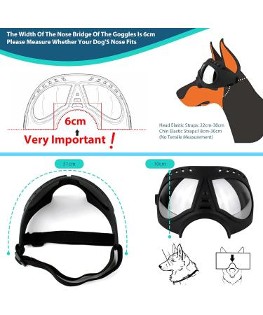 Petcute Dog Glasses | UV Protection Sunglasses for Large & Medium Dogs | Adjustable Elastic Strap for Outdoor Use - Buy Online on GoSupps.com