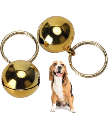 Crisp Sound Round Charm Extra Pair of Cat & Dog Brass Portable Bells Collar Charm Bells for Save Birds & Wildlife(Gold) - Buy Online on GoSupps.com