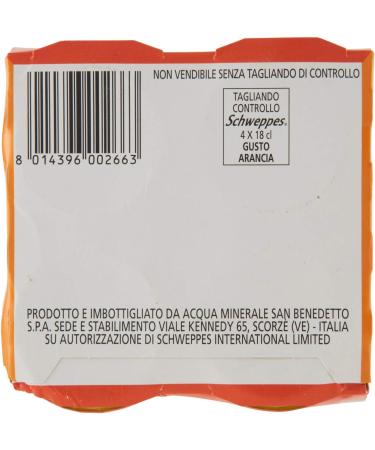 Schweppes - Orange orange soft drink with sugar - 3 cans of 4 pieces of 180 ml 12 pieces 2250 ml  - Buy Online on GoSupps.com