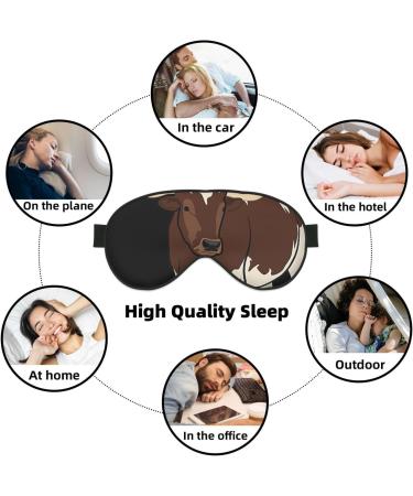 Animal Cow Soft Sleep Eye Mask Female Breathable Eye Patch Perfect for Travel and Relaxation - Buy Online on GoSupps.com
