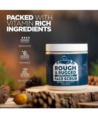 Rugged Face Scrub for Men - Exfoliating Microdermabrasion Facial Wash - Buy Online on GoSupps.com