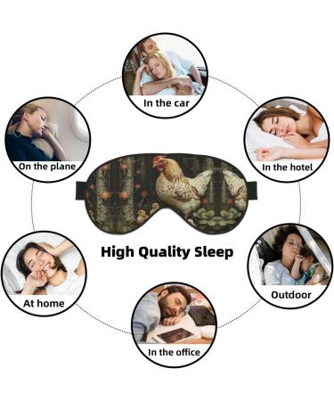 Buy SSIMOO A Brood of Chickens Sleep Mask - Adjustable Breathable & Fashionable Eye Mask for Comfortable Sleep | International Shipping Available - Buy Online on GoSupps.com