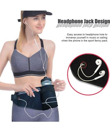 MOVOYEE Waterproof Running Belt with Water Bottle Holder - Sport Fanny Pack for Men and Women | Fits iPhone 13/12/11/Pro Max/Xs/X/Xr/8/7/6/Plus/SE MINI Galaxy - Runner Waist Bag - Buy Online on GoSupps.com