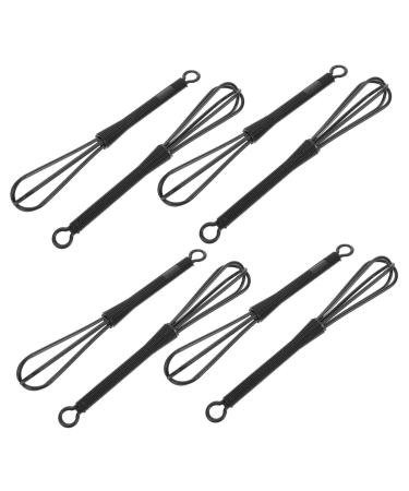Fouet Teinture Capillaire 8 Pi ces M langeur Manuel Noir Plastique Solide pour Salons et Usage Personnel Outil de Coloration Cheveux Pr paration Pr cise et Homog ne