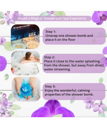 FreshWaft Set of 12 Shower Bombs - Aromatherapy Essential Oils for Home Spa - Shower Steamers Gift Set for Mom and Wife - Buy Online on GoSupps.com