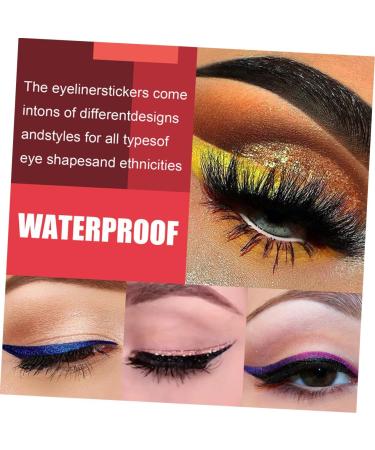 Angoily 28 Pairs Glitter Eyeliner Fake Eyelashes Fake Lashes Decor Water Proof Tape Eyelash Tapes Tool Flash 1 count (Pack of 1) As Shown 1 - Buy Online on GoSupps.com