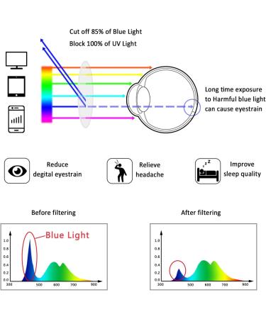 LifeArt Blue Light Blocking Glasses - 2 Pairs Anti Eyestrain Computer Gaming TV Glasses for Men Women - No Magnification - Black Silver + Clear Silver - Buy Online on GoSupps.com