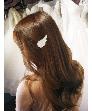 Lurrose 1 Pair of Angel Wings Hair Clip Plush Angel Wings Hair Clips Cartoon Hair Barrettes Cosplay Accessories for Girls Women (White) - Buy Online on GoSupps.com