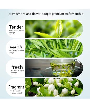 WOOXGEHM Chinese Jasmine Flower Green Tea 150g529oz Jasmine Tea Clear and Long Lasting Rich Fragrance Mao Feng New Tea Gifts for Friends Family Colleagues and Parties Teahouse Tasting - Buy Online on GoSupps.com