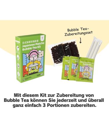 Tokimeki Japanese Matcha Bubble Tea Kit 255g | Authentic Matcha Experience | Easy Hot & Cold Preparation | Perfect for Home Enjoyment - Buy Online on GoSupps.com