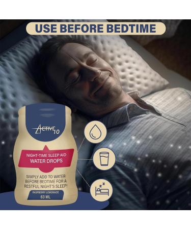 Night Time Sleep Aid Water Drops - Cherry Juice & Natural Ingredients for Restful Sleep - 2.13 Fl Oz - Buy Online on GoSupps.com