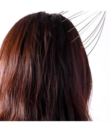 Buy Relaxing Head Neck & Scalp Massager - Stress Relief & Hair Growth with Wooden Handle - Buy Online on GoSupps.com