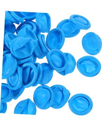 Veemoon 100pcs Nitrile Finger Cots - Sky-Blue Finger Protectors for Secure Grip & Protection | Durable Finger Sleeves for Crafting & Electronics - Buy Online on GoSupps.com