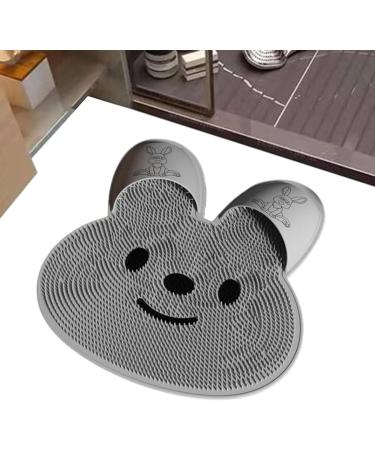 Buy Anti-Slip Silicone Shower Foot Scrubber Mat | Portable Foot Massager & Peeling Brush for Body Relaxation - Buy Online on GoSupps.com