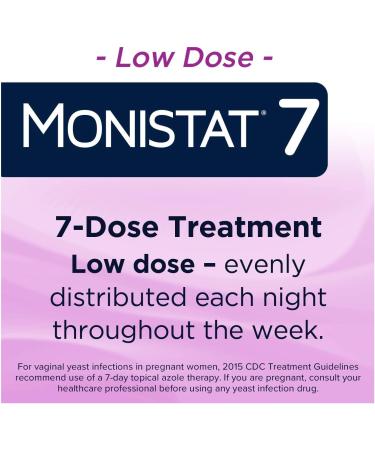 MONISTAT 7-Day Infection Treatment - 7 Disposable Applicators & 1 Cream Tube - Buy Online on GoSupps.com