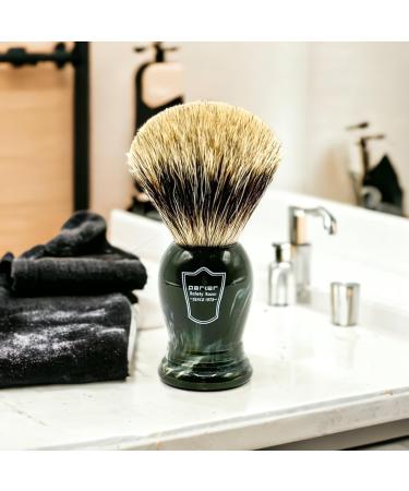 Parker Safety Razor King Size Badger Bristle Shaving Brush with Stand | 100% Pure Quality for Luxurious Shaving - International Shipping Available - Buy Online on GoSupps.com