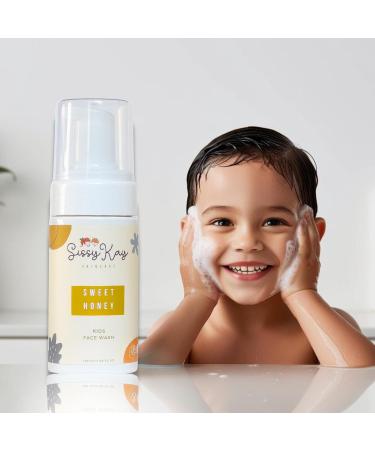 Sissy Kay Kids Foaming Face Wash for Boys Girls - Natural Face Wash For Kids - Gentle Honey Cleanser With Vitamin C & Vitamin E -Tear Free For Sensitive Skin - Honey - 100 ml - Buy Online on GoSupps.com