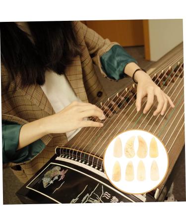 WOFASHPURET 8pcs Guzheng Nails Music Thumb Pick Mandolin Picks Celluloid Guitar Picks Acoustic Guitar Picks Acoustic Guitar Plectrums Horn Pick Thumb Picks Fingerstyle Horns Child Bass 2.5X1.2X0.1CM Light Yellow 03 - Buy Online on GoSupps.com