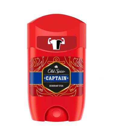 Old Spice Stick Deodorant Captain 50 ml / 1.7 Oz (Pack of 6) - Buy Online on GoSupps.com