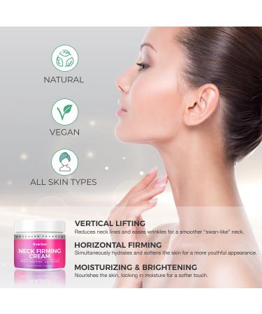 Everlom Neck Firming Cream - Advanced 65 ML Formula for Tightening & Lifting Loose Skin on Neck, Jawline & Chest - Anti Aging Moisturizer for All Skin Types - Buy Online on GoSupps.com